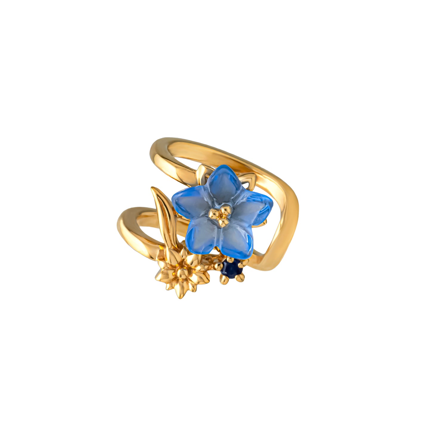 [Birth Flower Jewelry] September - Gentian Ear Cuff - Product Image