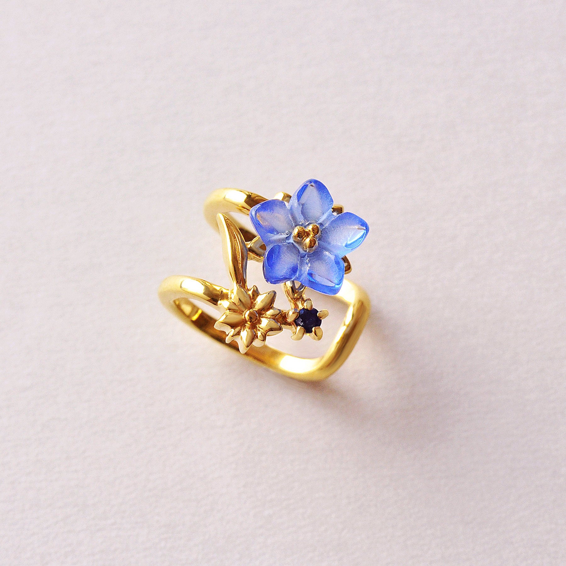 [Birth Flower Jewelry] September - Gentian Ear Cuff - Product Image