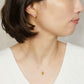 10K Citrine Heart Love Earrings (Yellow Gold) - Model Image