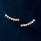 18K/10K Moissanite Meteor Lace Earrings (Yellow Gold) - Product Image