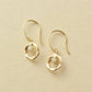 10K Circle Wire Earrings (Yellow Gold) - Product Image