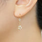 [Palette] 10K Moissanite Charms [Space] (Yellow Gold) - Model Image