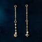 [Palette] 10K Moon & Star Moissanite 2Way Charms [Star Trail] (Yellow Gold) - Product Image