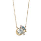 10K Moissanite Necklace [Twinkle Star] (Yellow Gold) - Product Image