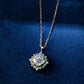 10K Moissanite Necklace [Birth of the Galaxy] (Large) (Yellow Gold) - Product Image