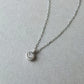[Web Exclusive] 18K Diamond Solitaire Necklace (White Gold) - Product Image