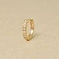[Solo Earring] 14K/10K Diamond Huggie Hoop Single Earring (Small) (Yellow Gold) - Product Image