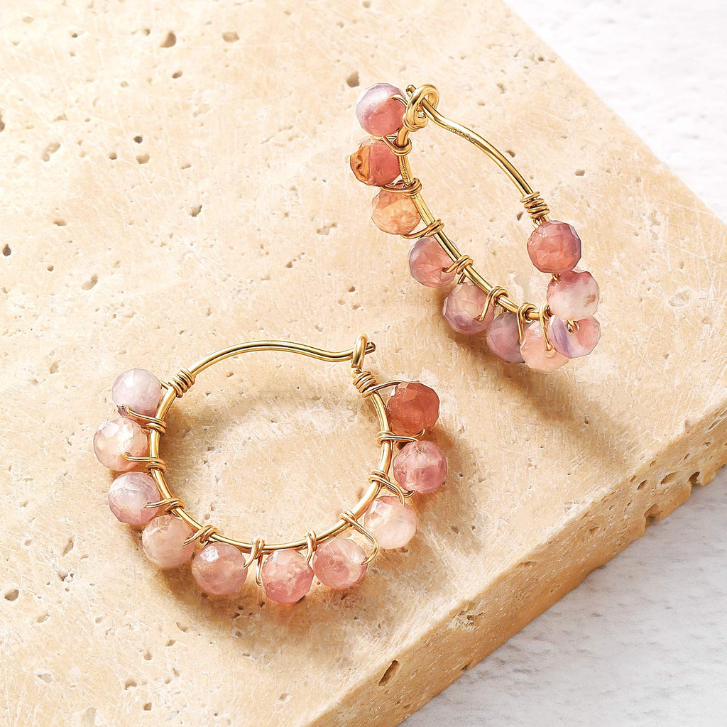 Gold Filled Multicolor Tourmaline Earrings - Product Image
