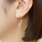 Gold Filled Oregon Sunstone Earrings - Model Image