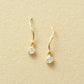 10K Twisted Line Swinging Earrings (Yellow Gold) - Product Image