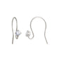 [Palette] 10K Blue Moonstone Wire Base Earrings (White Gold) - Product Image