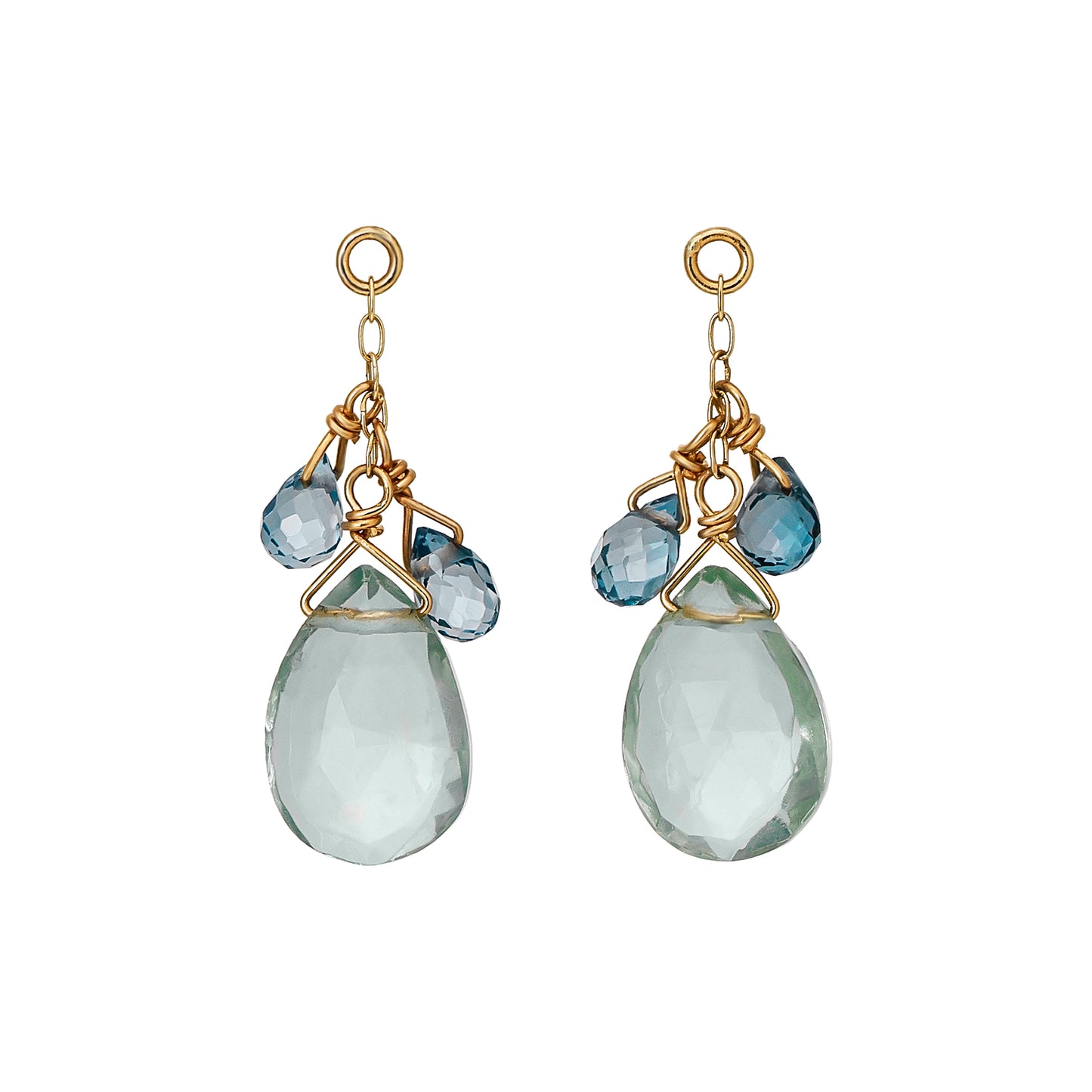 [Palette] 10K Fluorite Charms (Yellow Gold) - Product Image