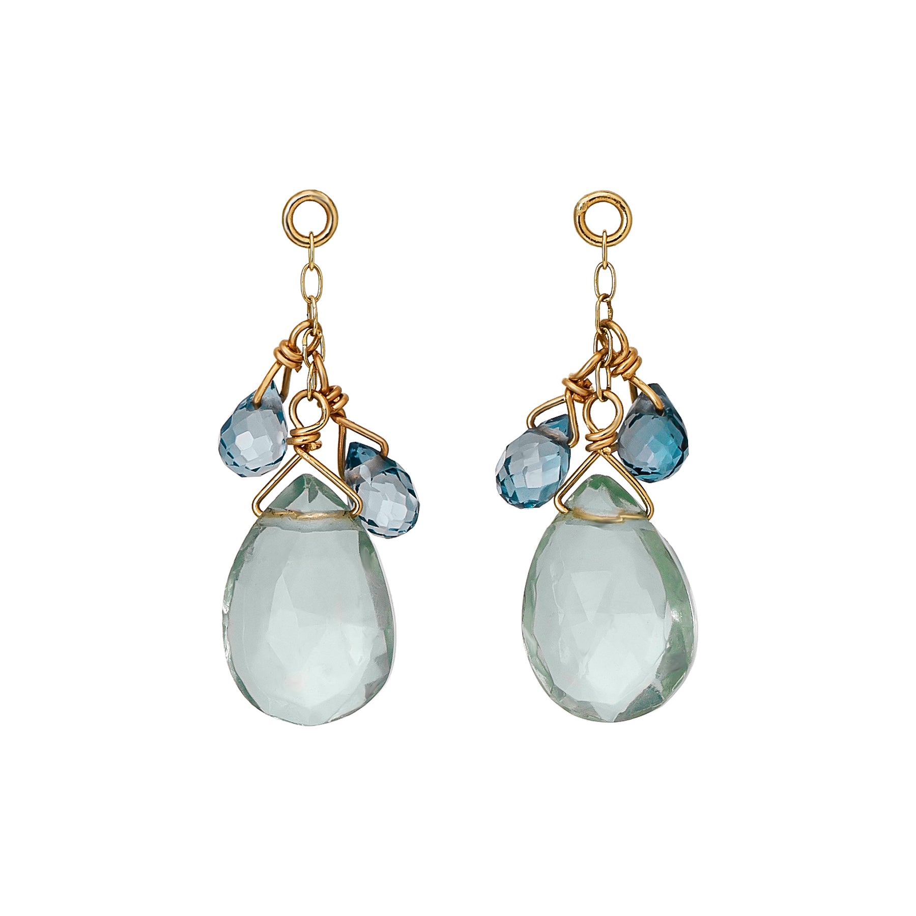 [Palette] 10K Fluorite Charms (Yellow Gold) - Product Image