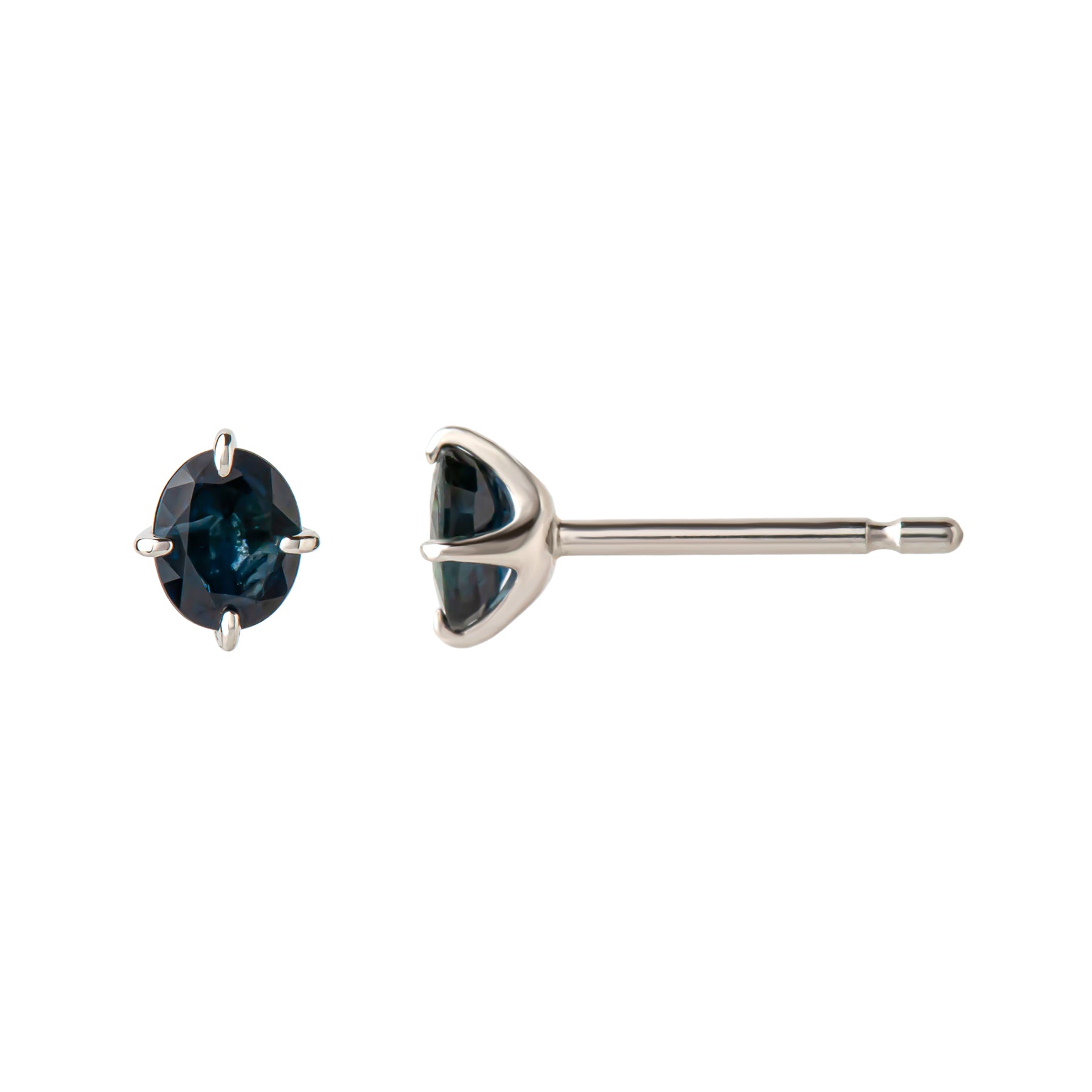 [Limited Quantity] [Second Earrings] Platinum Blue Sapphire Earrings - Product Image