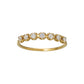 10K Moissanite Half Eternity 7-Stone Ring (Yellow Gold) - Product Image
