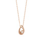 [WEB Exclusive] 10K Diamond Dew Drop Necklace (Rose Gold) - Product Image