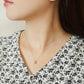 [WEB Exclusive] 10K Diamond Dew Drop Necklace (Rose Gold) - Model Image