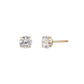 [WEB Exclusive] 10K Simple Circle Earrings (Yellow Gold) - Product Image