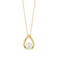 10K Dew Drop Design Akoya Pearl Necklace (Yellow Gold) - Product Image
