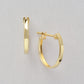 18K/10K Simple Hoop Earrings (Yellow Gold) - Product Image