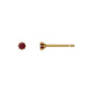 [Second Piercing] 18K Ruby Earrings (Yellow Gold) - Product Image