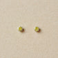 [Second Earrings] Platinum Yellow Diamond Earrings - Product Image