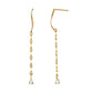[Palette] 18K/10K White Topaz Base Earrings (Yellow Gold) - Product Image