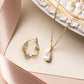 10K Topaz 2Way Necklace [Blue Danube] (Yellow Gold) - Product Image