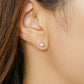 18K/10K White Shell Multi-Way Earrings [Edelweiss] (Yellow Gold) - Model Image