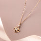 10K Diamond Necklace [Myrtle] (Rose Gold) - Product Image