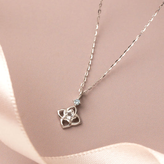 10K Diamond Necklace [Myrtle] (White Gold) - Product Image