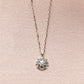 10K Diamond Necklace [Flille Swirl] (White Gold) - Product Image