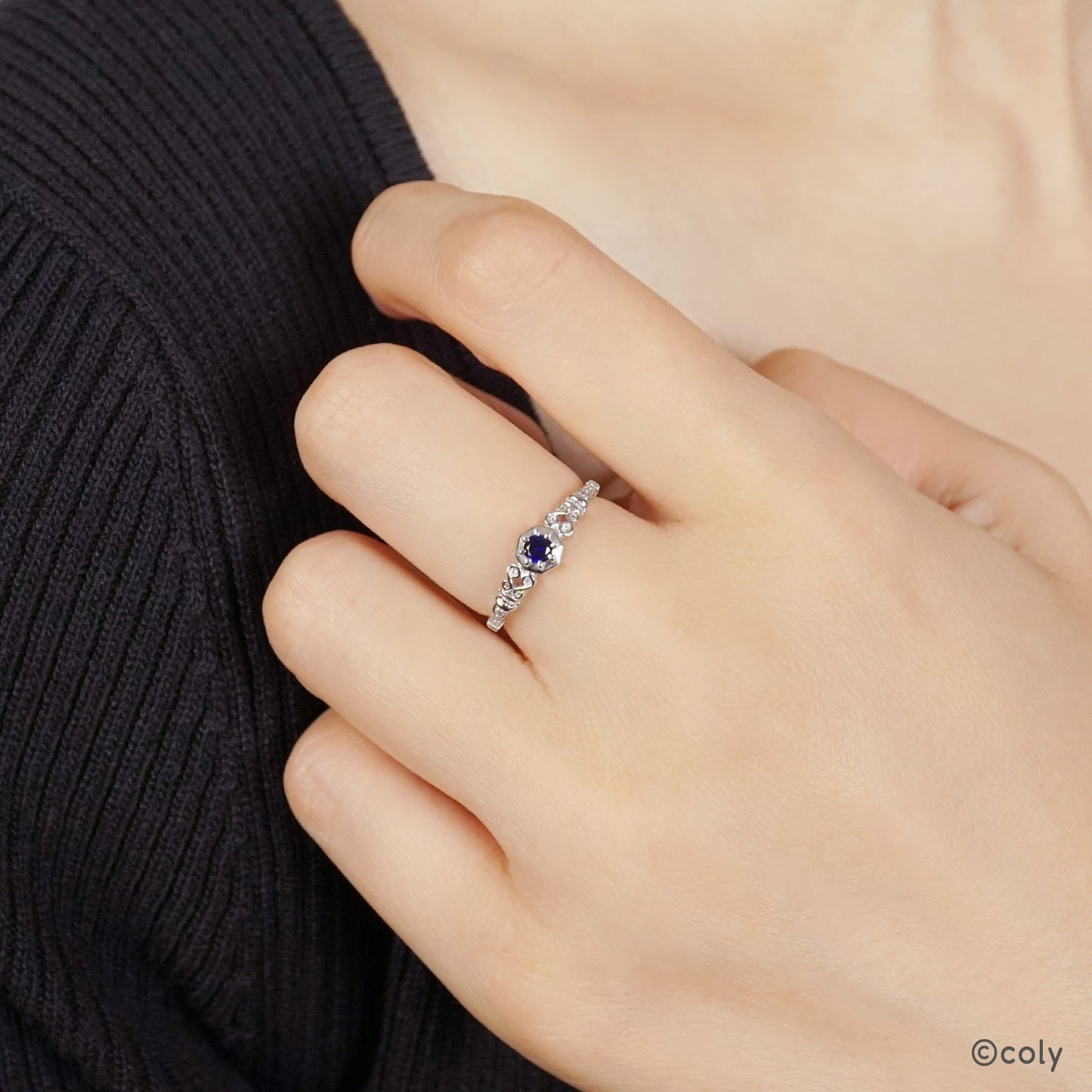Promise of wizard - Silver Ring (Nero)