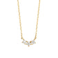 10K Trilogy Diamond Necklace (Yellow Gold) - Product Image