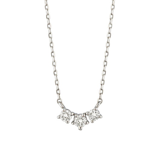 Platinum Trilogy Diamond Necklace - Product Image