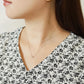 Platinum Trilogy Diamond Necklace - Model Image