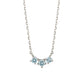 Platinum Trilogy Ice Blue Diamond Necklace - Product Image