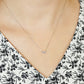 Platinum Trilogy Ice Blue Diamond Necklace - Model Image