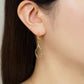 [Palette] 925 Sterling Silver / 10K / Gold Filled Tanzanite Charm Set Earrings [Dance] - Model Image