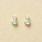 [WEB Exclusive] 10K Swiss Blue Topaz Stud Earrings (Yellow Gold) - Product Image