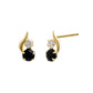 [WEB Exclusive] 10K Onyx Simple Earrings (Yellow Gold) - Product Image