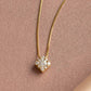 18K Diamond Necklace [Day Moon] (Yellow Gold) - Product Image