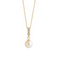10K Freshwater Pearl Bar Shaped Necklace (Yellow Gold) - Product Image