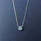 [Limited Edition] Platinum Ice Blue Diamond Solitaire Necklace - Product Image
