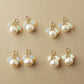 [Palette] 10K Freshwater Pearl x Opal Charms (Large Link) (Yellow Gold)