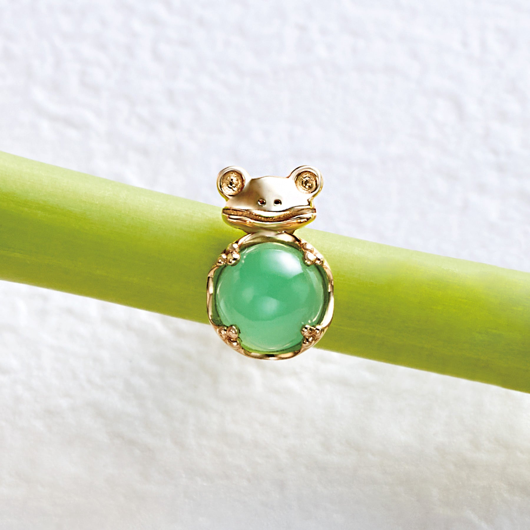 [Solo Earring] 18K/10K Frog Single Earring (Yellow Gold) - Product Image