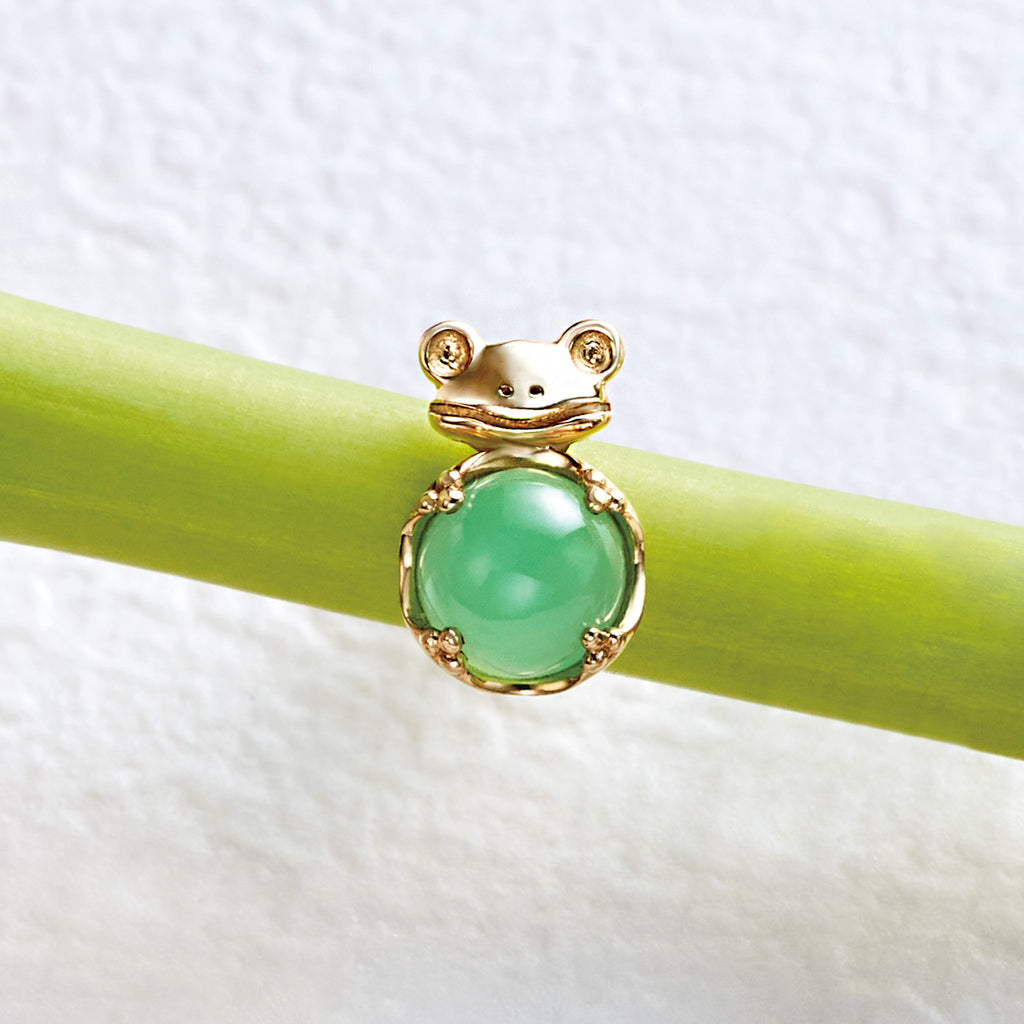 [Solo Earring] 18K/10K Frog Single Earring (Yellow Gold) - Product Image