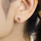 [Solo Earring] 18K/10K Water Lily Single Earring (Rose Gold) - Model Image