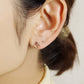 [Solo Earring] 18K/10K Water Lily Single Earring (Rose Gold) - Model Image