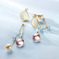 10K Opal & Ametrine 3Way Earrings (Yellow Gold) - Product Image